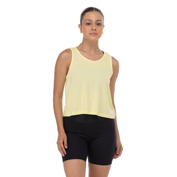 Imagem principal Camiseta Regata Cropped Feminina Oxer Telada Oxer AMARELO CLARO