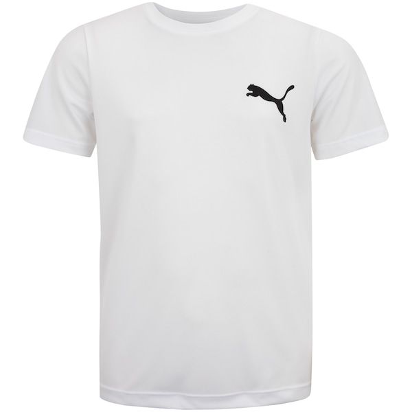 Imagem principal Camiseta Infantil Puma Manga Curta Active Small Puma BRANCO/PRETO