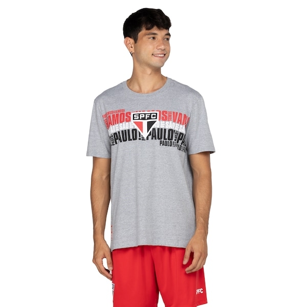 Imagem principal Camiseta do São Paulo Masculina Estádio Sao Paulo CINZA MESCLA