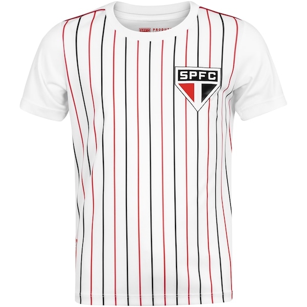 Imagem principal Camiseta do São Paulo Infantil Listrada Sao Paulo BRANCO
