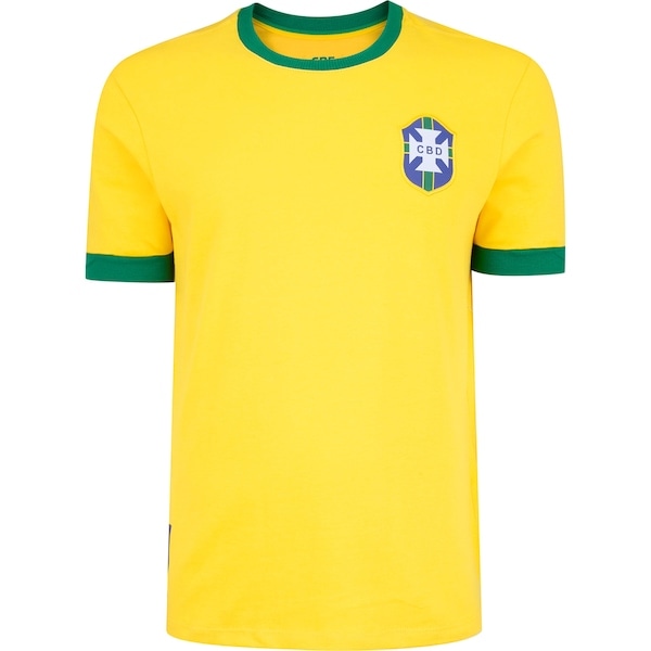 Imagem principal Camiseta CBD Retrô 70 Masculina Cbf AMARELO