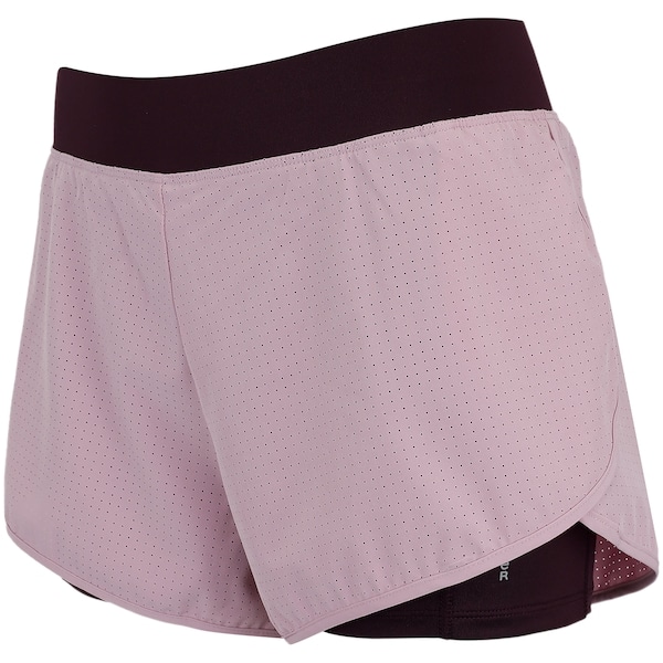Imagem principal Short Feminino Oxer Duplo Laser Cut com Bermuda Interna Oxer ROXO/ROSA CLA