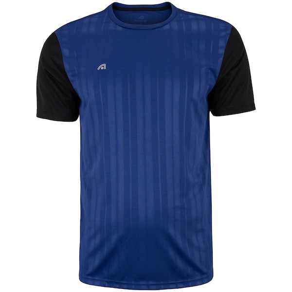 Imagem principal Camiseta Masculina Adams Manga Curta Embossed Futebol Dry Adams AZUL ESC/PRETO