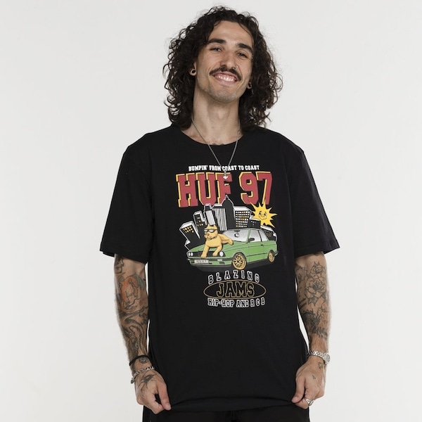 Imagem principal Camiseta HUF Manga Curta Blazing Jam SS HUF PRETO