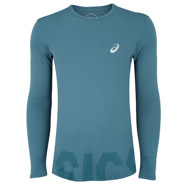 Imagem principal Camiseta Masculina ASICS Manga Longa Leve com Proteção UV ASICS VERDE ESCURO