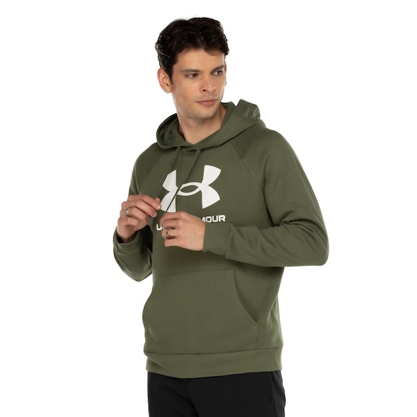 Imagem principal Blusão Masculino Under Armour Fleece Under Armour VERDE/BRANCO