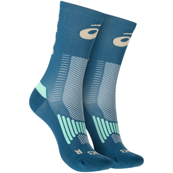 Imagem principal Meia Para Corrida Rally Crew 10k Cano Alto Tamanho 34-38 ASICS Adulto ASICS VERDE ESC/VERDE