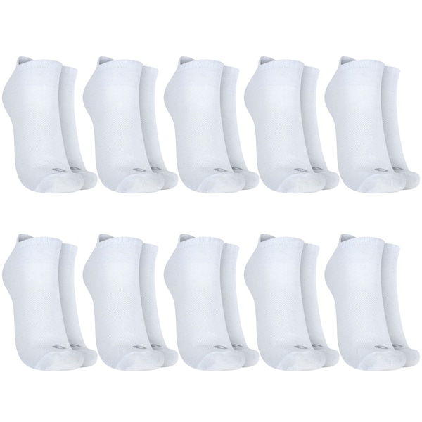 Imagem principal Kit 10 Pares de Meias Respirável Invisível Tamanho 39-44 Oxer Adulto Oxer BRANCO