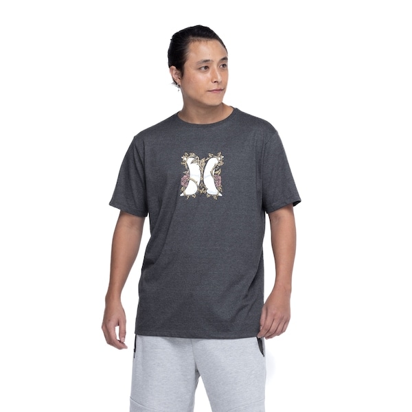 Imagem principal Camiseta Masculina Hurley Manga Curta Silk Hard Icon hurley CINZA/PRETO