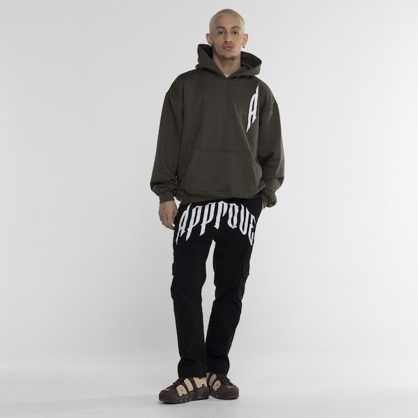 Imagem principal Blusa de Moletom Approve com Capuz Over Beyond Approve VERDE ESCURO