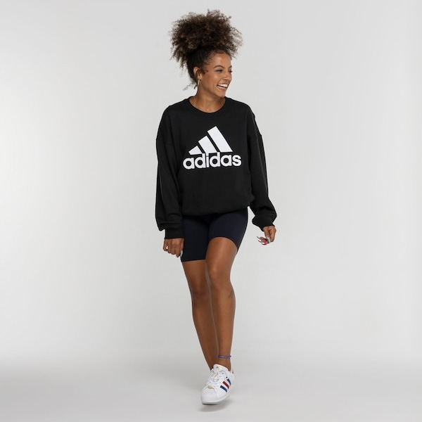 Imagem principal Blusão adidas sem Capuz Moletom Big Logo Adidas PRETO/BRANCO