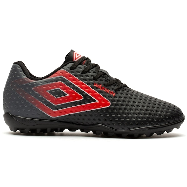 Imagem principal Chuteira Society Umbro Warskin Júnior Refactor PRETO/VERMELHO