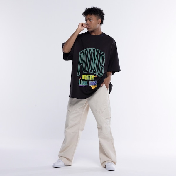 Imagem principal Camiseta Puma Manga Curta Getting Crafty Gender Neutral Puma PRETO