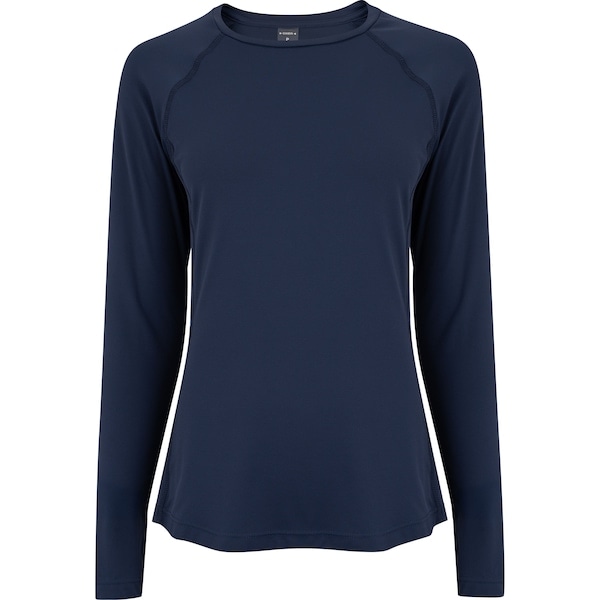 Imagem principal Camiseta Feminina Oxer Manga Longa Recorte Print Color Oxer AZUL