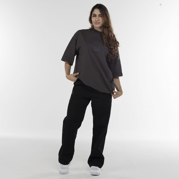 Imagem principal Camiseta Approve Manga Curta Oversized Cabron Approve CINZA ESCURO