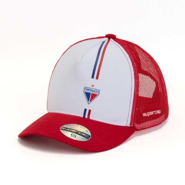 Imagem principal Boné do Fortaleza Aba Curva Supercap Trucker Strapback Adulto Super Cap VERMELHO/BRANCO