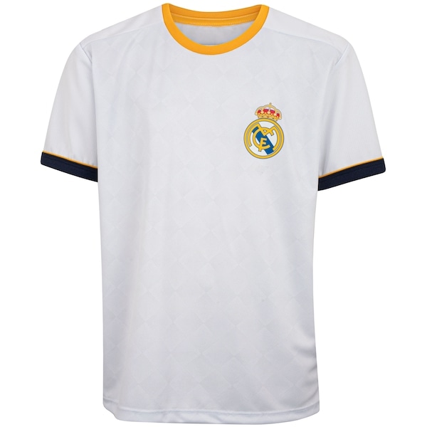 Imagem principal Camiseta do Real Madrid Braziline Juvenil Coroa braziline BRANCO