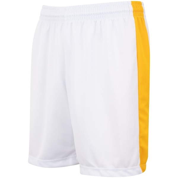 Imagem principal Calção do Real Madrid Braziline Juvenil Liga braziline BRANCO/AMARELO CLARO