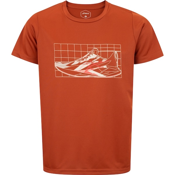 Imagem principal Camiseta Juvenil ASICS Manga Curta Treino Estampada ASICS LARANJA ESCURO