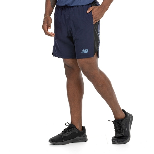 Imagem principal Bermuda New Balance Tenacity Logo 7 Masculina New Balance AZUL ESCURO