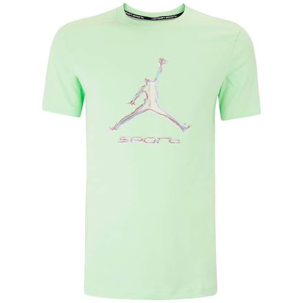 Imagem principal Camiseta Masculina Nike Jordan Manga Curta Sport Dri-Fit GFX Nike VERDE/BRANCO