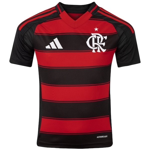 Imagem principal Camisa do Flamengo I 25/26 adidas Juvenil Torcedor Adidas PRETO
