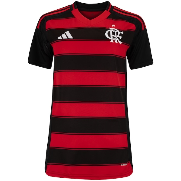 Imagem principal Camisa do Flamengo I 25/26 adidas Feminina Torcedora Adidas PRETO