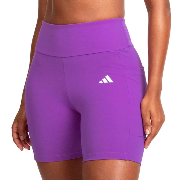 Imagem principal Bermuda Feminina adidas 3 Listras com Bolso Adidas ROXO