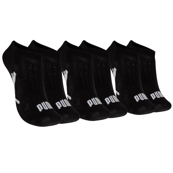 Imagem principal Kit de Meias Puma Sapatilha Esportiva 3 Pares Tamanho 34 ao 39 Adulto Puma PRETO
