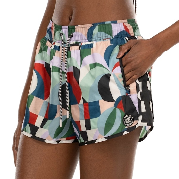 Imagem principal Short Feminino Farm Recanto Coqueiros Nylon FARM PRETO/VERDE CLA
