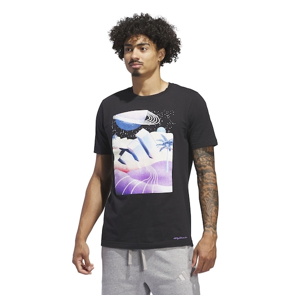 Imagem principal Camiseta Masculina adidas Manga Curta Gráfica Adidas PRETO