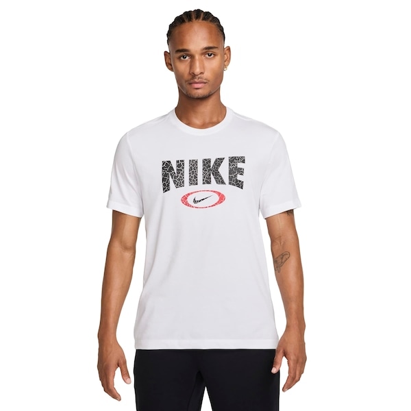 Imagem principal Camiseta Masculina Nike Manga Curta Dri-fit HBR No Nike BRANCO