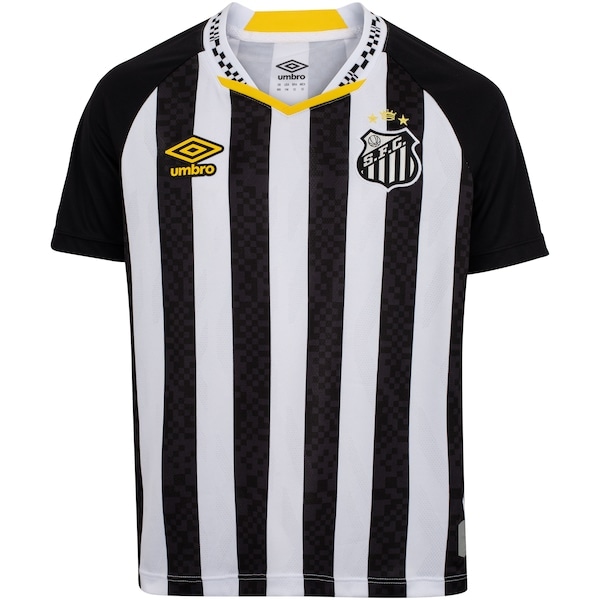Imagem principal Camisa do Santos II 25 Torcedor Umbro Juvenil Umbro PRETO/BRANCO