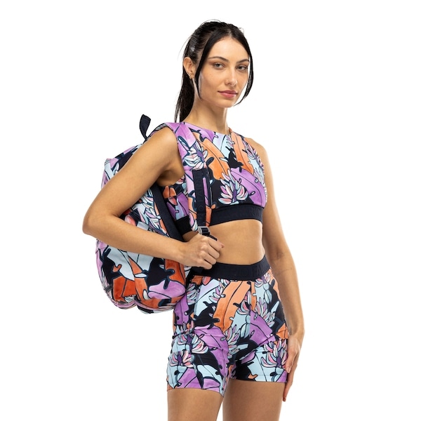 Imagem principal Mochila Farm Xodó Banana Flora 17 Litros FARM AZUL ESC/ROSA