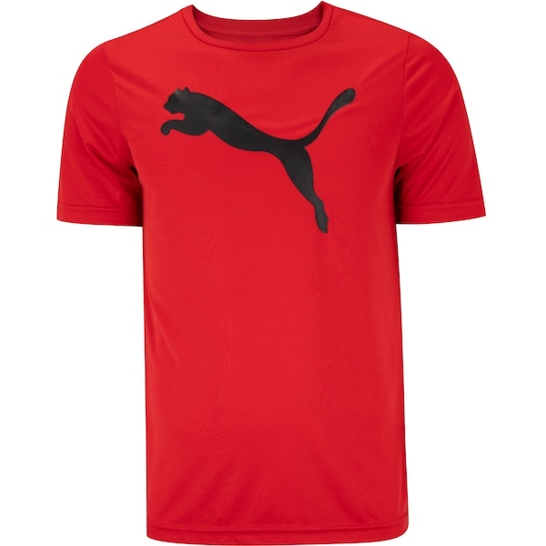 Imagem principal Camiseta Masculina Puma Manga Curta ESS Logo Poly Puma VERMELHO