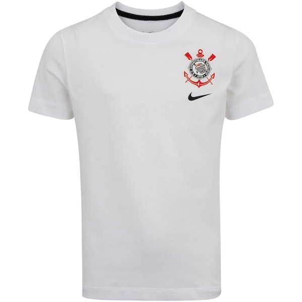 Imagem principal Camisa do Corinthians Nike Crest Infantil Nike BRANCO