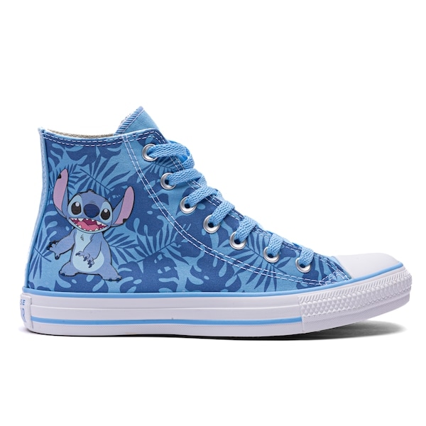 Imagem principal Tênis Unissex Cano Alto Converse X Disney Stitch Chuck Taylor All Star Converse AZUL CLARO