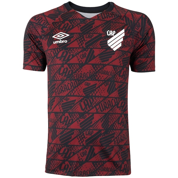 Imagem principal Camisa do Athletico-PR Pré Jogo 25/26 Umbro Masculina Umbro VINHO/PRETO
