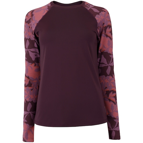 Imagem principal Camiseta Manga Longa Estampada Feminina Oxer com Proteção Solar UV Oxer ROXO
