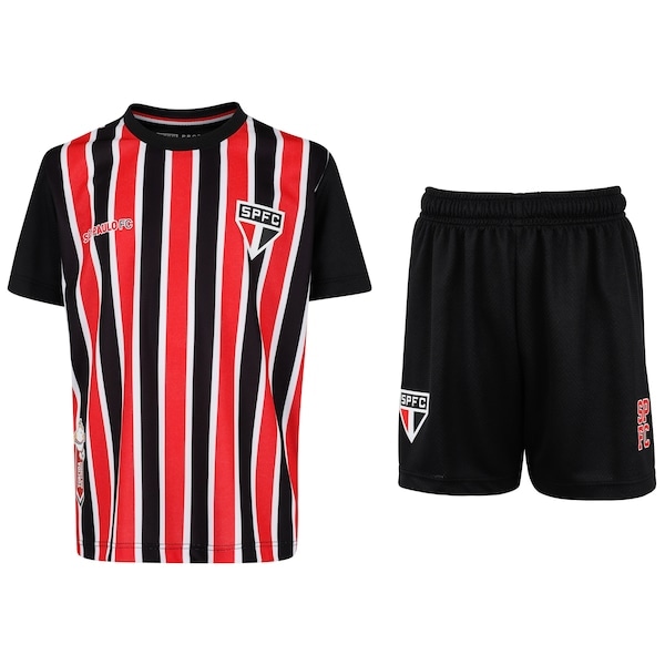 Imagem principal Kit de Uniforme do São Paulo Infantil Dry Sao Paulo PRETO/VERMELHO