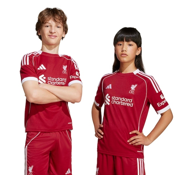 Imagem principal Camisa do Liverpool I 25/26 Torcedor adidas Juvenil Adidas VERMELHO
