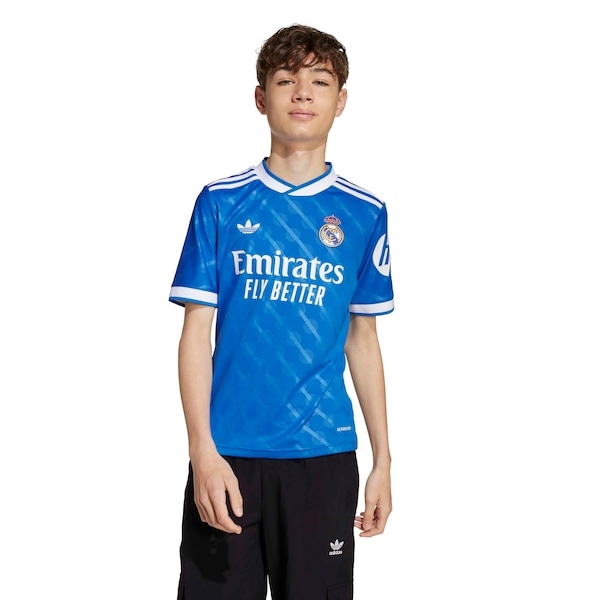 Imagem principal Camisa do Real Madrid III 25/26 Torcedor adidas Originals Juvenil Adidas AZUL