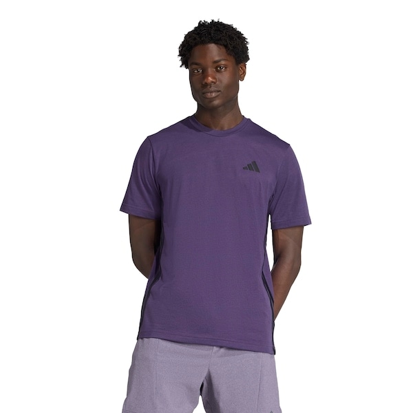 Imagem principal Camiseta adidas Essentials 3 Listras Masculina Adidas ROXO ESCURO
