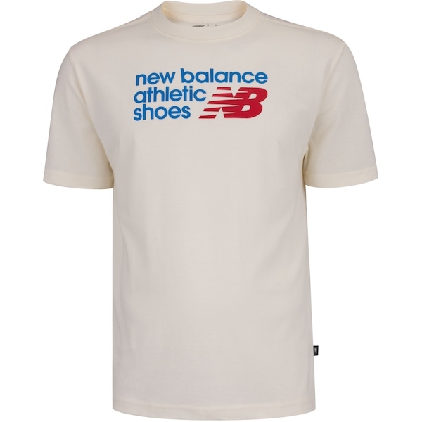 Imagem principal Camiseta New Balance Athletics Relaxed Premium Chest Logo Masculina New Balance OFF WHITE