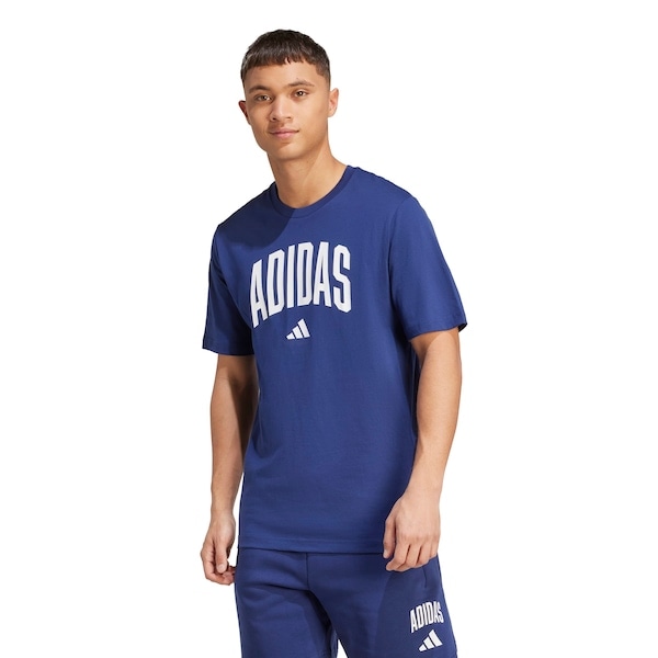 Imagem principal Camiseta adidas Estampada Collegiate Lineage Masculina Adidas AZUL ESCURO