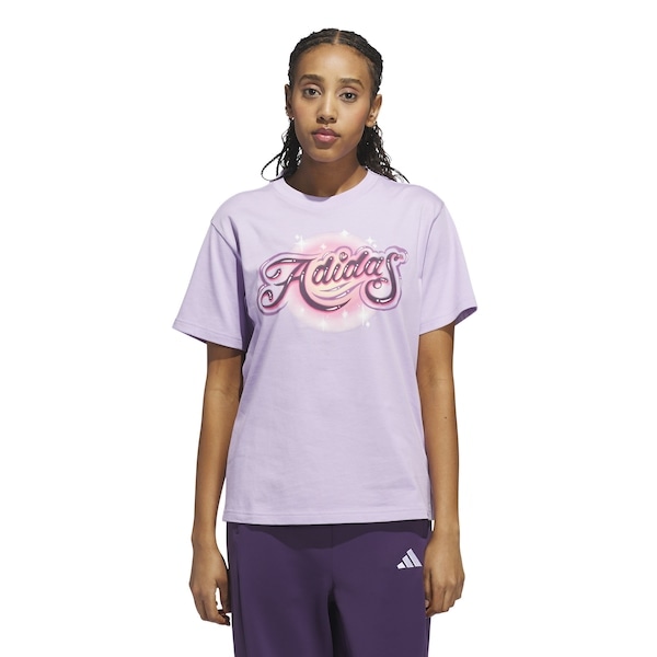 Imagem principal Camiseta adidas Airbrush Feminina Adidas ROXO CLARO
