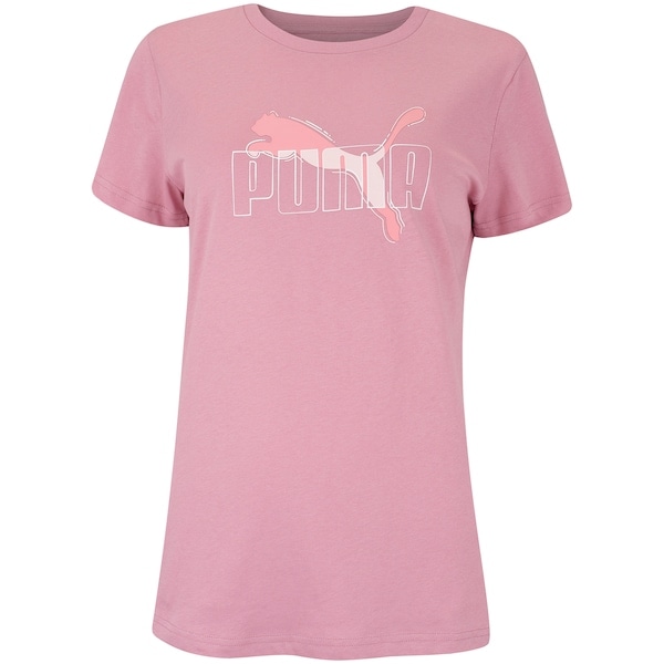 Imagem principal Camiseta PUMA Essential Logo Lab Feminina Puma ROSA