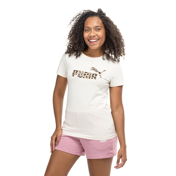 Imagem principal Camiseta PUMA Essential Graphic Animal Feminina Puma OFF WHITE
