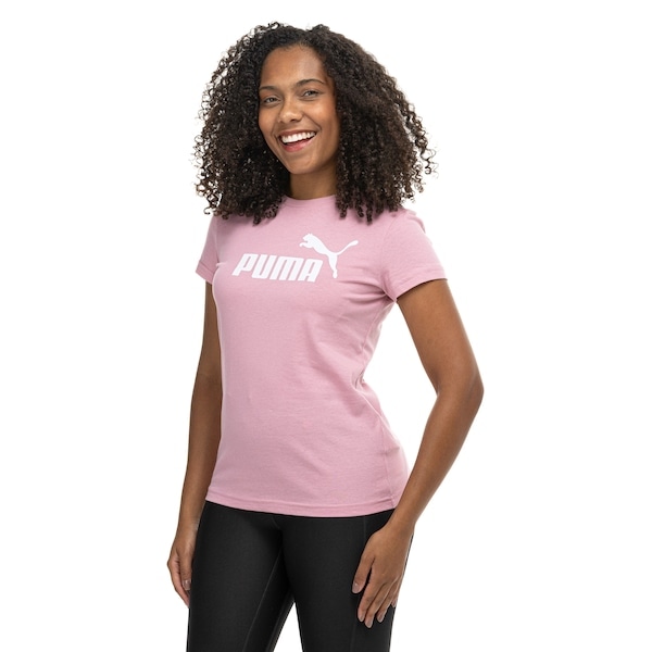 Imagem principal Camiseta Puma Essential Logo Feminina Puma ROSA
