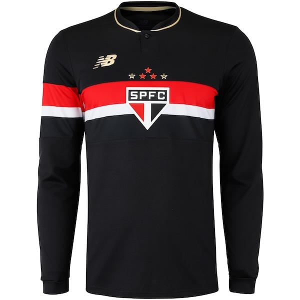 Imagem principal Camisa do São Paulo III 25/26 Torcedor Manga Longa New Balance Masculina New Balance PRETO/VERMELHO